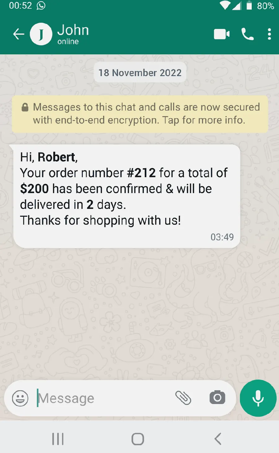 WhatsApp 视频通话背景与特效示例图